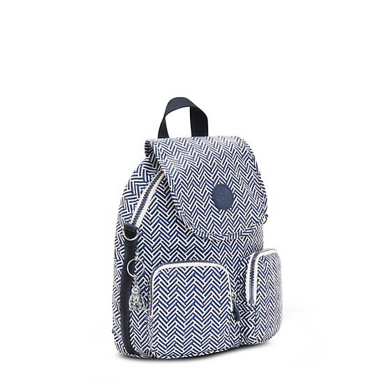 Kipling Firefly Up Printed Convertible Backpacks Urban Chevron | CA 1582WN